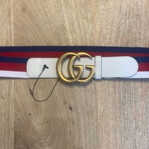 Gucci Sylvia web GG marmont canvas belt